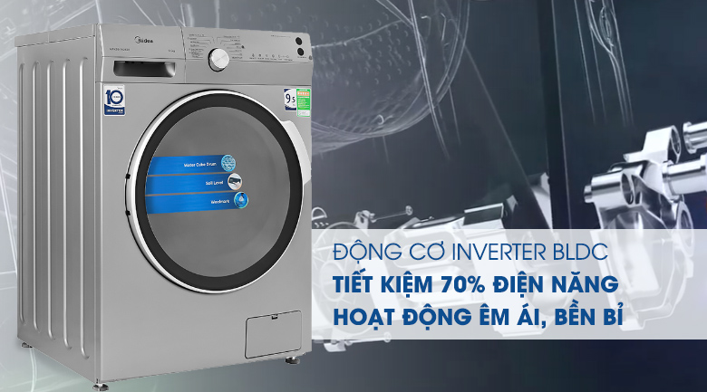 Máy giặt Midea Inverter 9.5 Kg MFK95-1401SK