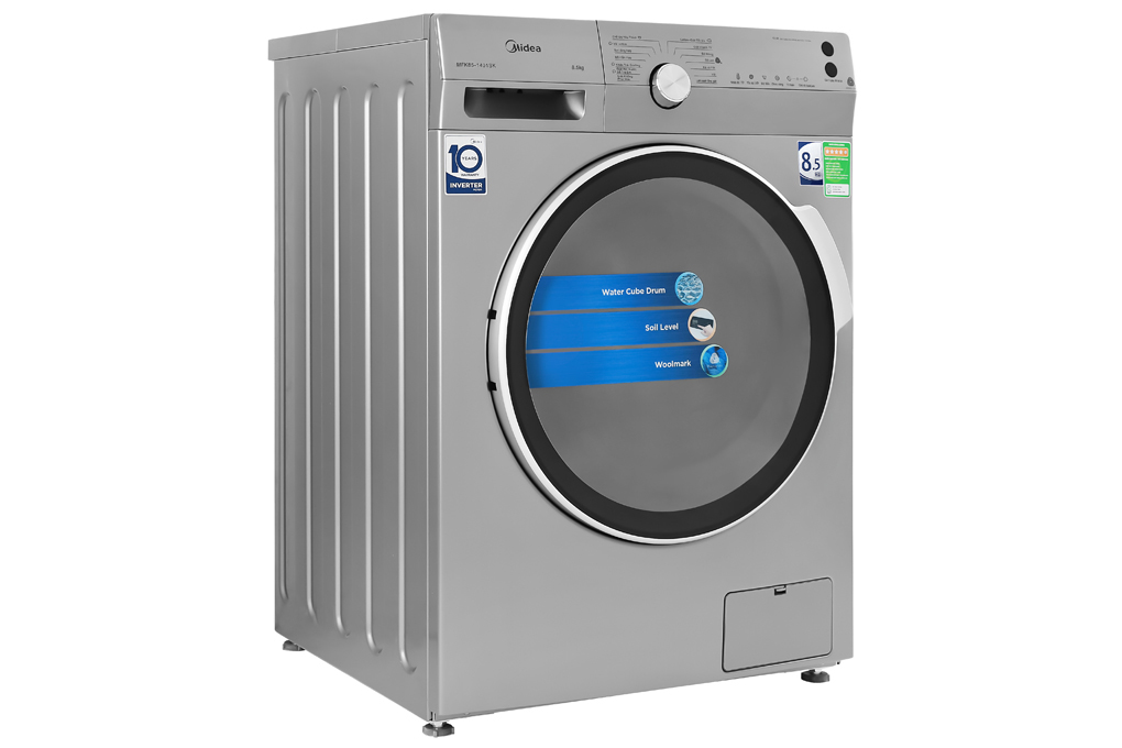Máy giặt Midea Inverter 8.5 Kg MFK85-1401SK Màu Xám