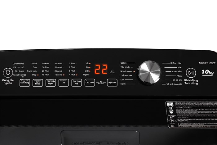 Máy giặt Aqua 10 Kg AQW-FR100ET S Màu Bạc