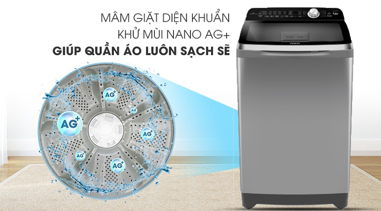 Ag+ - Máy giặt Aqua 10 Kg AQW-FR100ET S