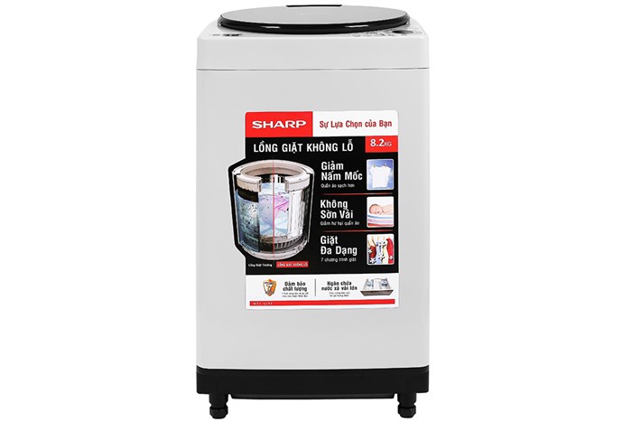 Máy giặt Sharp 8.2 kg ES-W82GV-H Màu Trắng