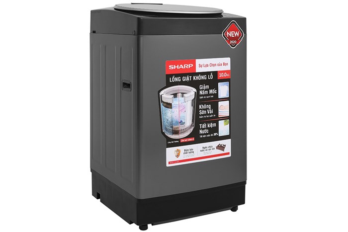 Máy giặt Sharp 10 kg ES-W100PV-H Màu Xám đậm
