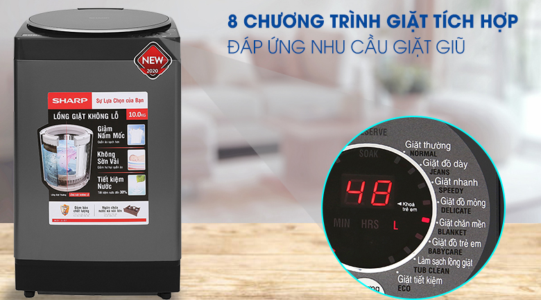 8 chương trình giặt