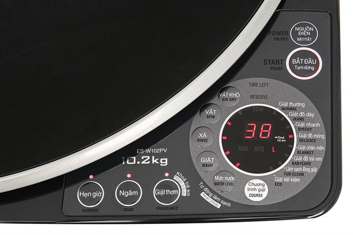 Máy giặt Sharp 10.2 kg ES-W102PV-H Màu Xám đậm