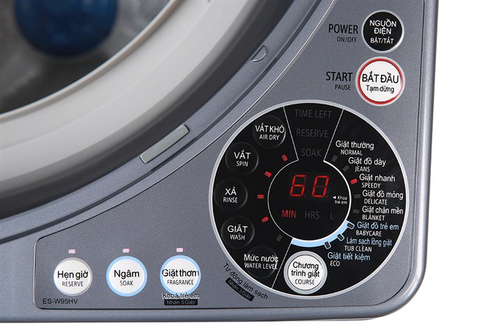 Máy giặt Sharp 9.5 kg ES-W95HV-S Màu Xám