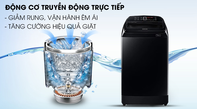 Máy giặt Samsung Inverter 12 kg WA12T5360BV/SV-Hoạt động êm ái với động cơ truyền động trực tiếp Máy giặt Samsung Inverter 12 kg WA12T5360BV/SV-Hoạt động êm ái với động cơ truyền động trực tiếp