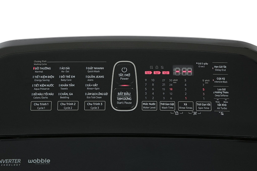 Máy giặt Samsung Inverter 12 kg WA12T5360BV/SV Màu Đen