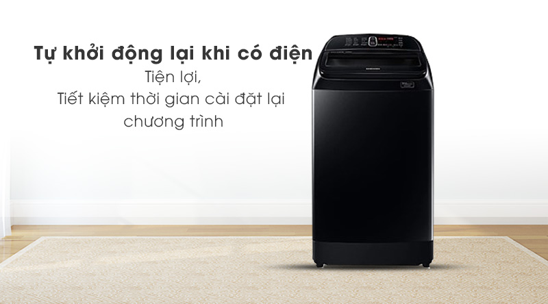 Máy giặt Samsung Inverter 12 kg WA12T5360BV/SV-Tiện lợi với cơ chế tự khởi động lại khi có điện Máy giặt Samsung Inverter 12 kg WA12T5360BV/SV-Tiện lợi với cơ chế tự khởi động lại khi có điện