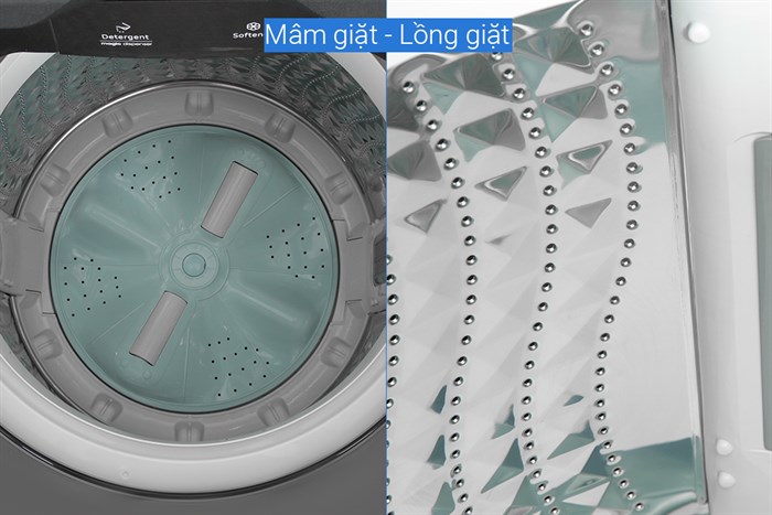 Máy giặt Samsung Inverter 12 kg WA12T5360BV/SV Màu Đen