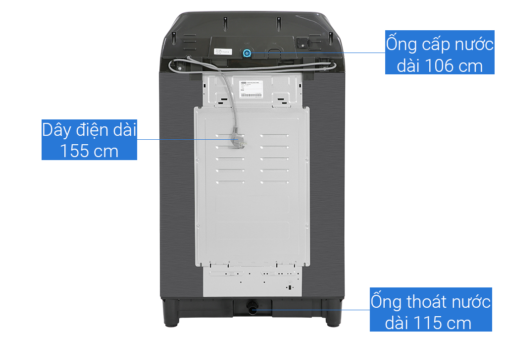 Máy giặt Samsung Inverter 12 kg WA12T5360BV/SV Màu Đen