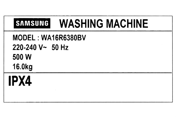 Máy giặt Samsung Inverter 16 kg WA16R6380BV/SV Màu Đen
