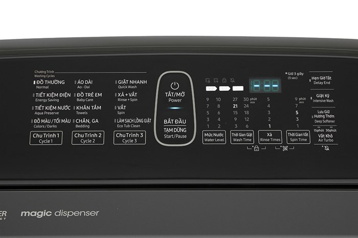 Máy giặt Samsung Inverter 16 kg WA16R6380BV/SV Màu Đen