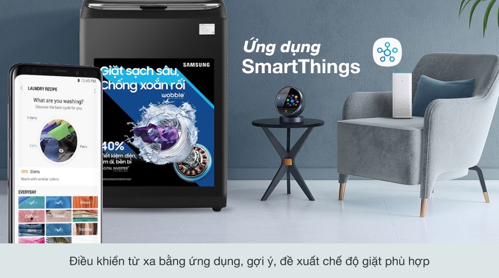 Máy giặt Samsung Inverter 22 kg WA22R8870GV/SV