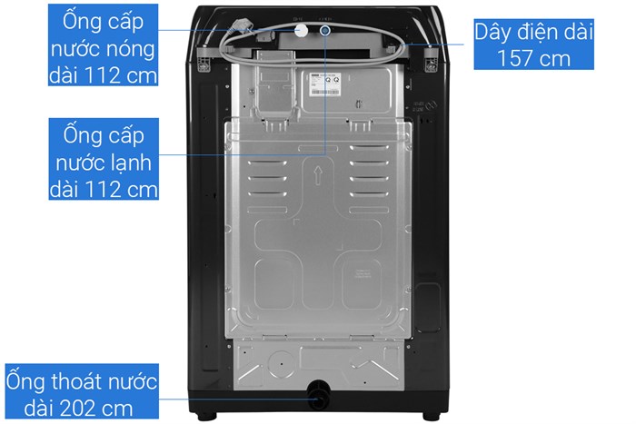 Máy giặt Samsung Inverter 22 kg WA22R8870GV/SV Màu Xám đậm