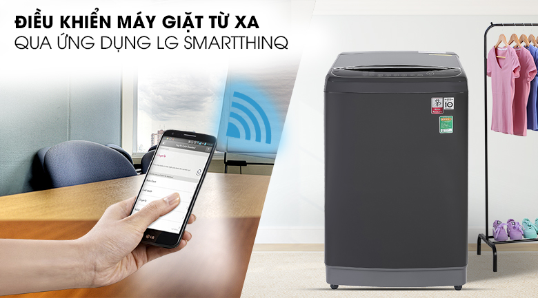 Điều khiển máy giặt LG TH2111DSAB từ xa qua ứng dụng LG SmartThinQ 