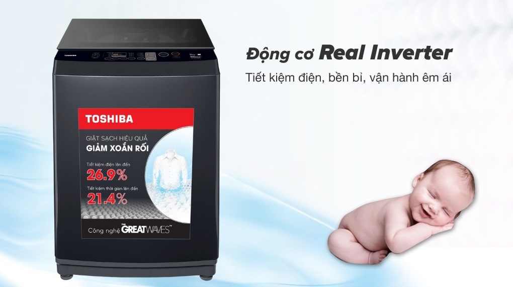 Máy giặt Toshiba Inverter 9.0 kg AW-DK1000FV(KK)