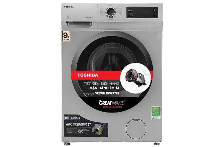 Máy giặt Toshiba Inverter 9.5 Kg TW-BK105S3V(SK) Màu Xám