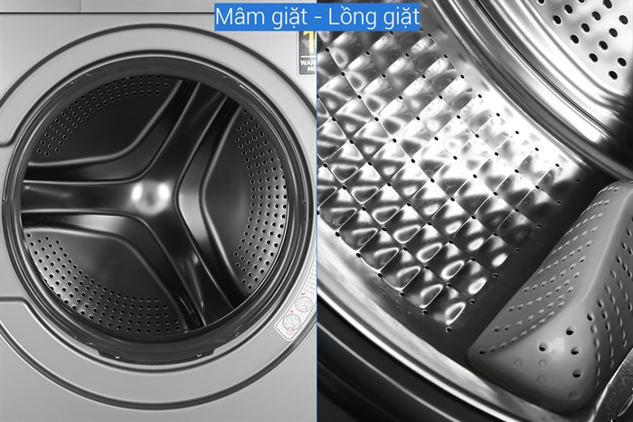 Máy giặt Aqua Inverter 9 kg AQD-D900F S Màu Bạc