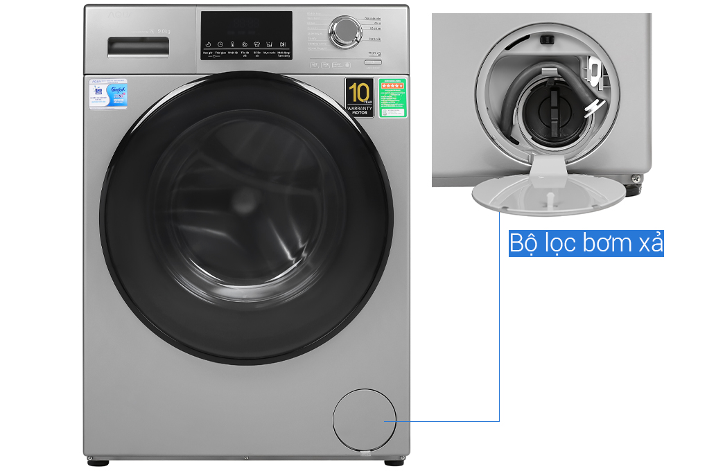Mua máy giặt Aqua Inverter 9 kg AQD-D900F S