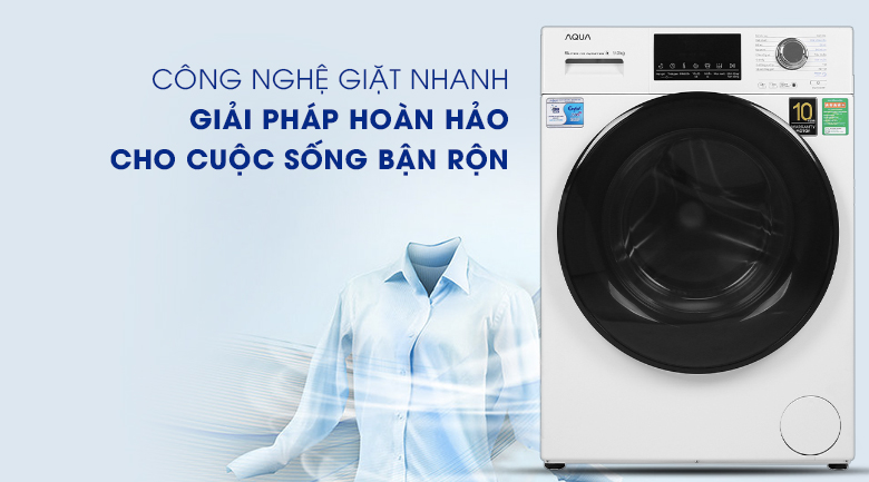 Máy giặt Aqua Inverter 9 kg AQD-D900F W