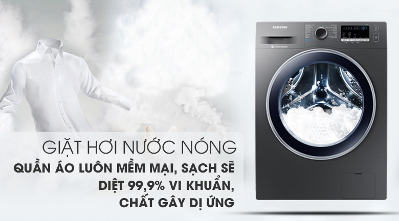 Diệt khuẩn với công nghệ giặt hơi nước