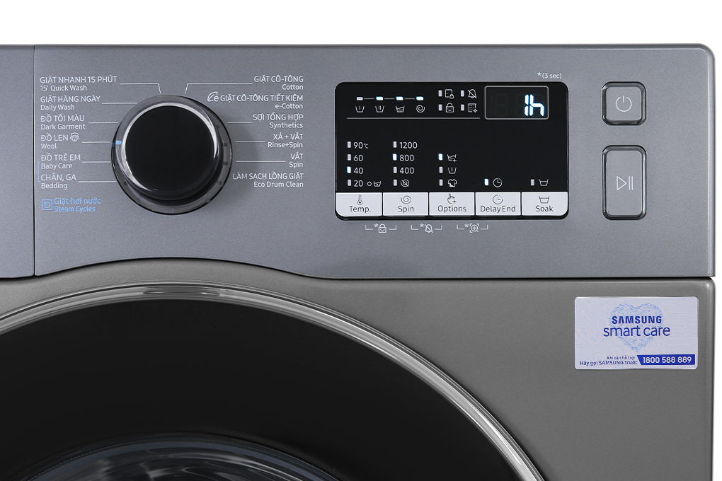 Máy giặt Samsung Inverter 8.5 kg WW85J42G0BX/SV Màu Inox