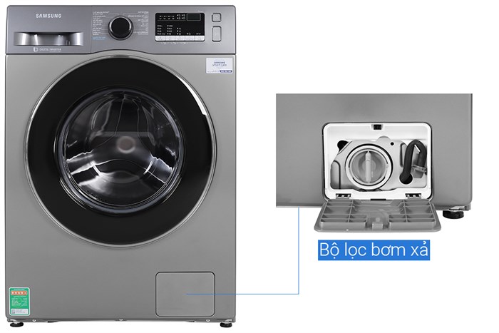 Máy giặt Samsung Inverter 8.5 kg WW85J42G0BX/SV Màu Inox