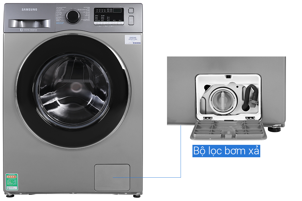 Máy giặt Samsung Inverter 8.5 kg WW85J42G0BX/SV Màu Inox