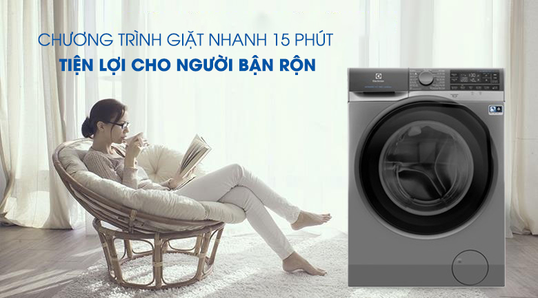 Chế độ giặt nhanh tiện lợi cho người bận rộn - Máy giặt Electrolux EWF1141SESA