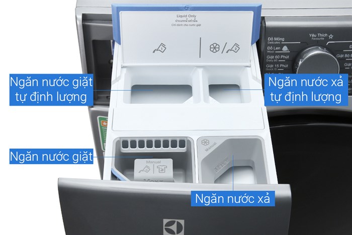 Máy giặt Electrolux Inverter 11 kg EWF1141SESA Màu Xám