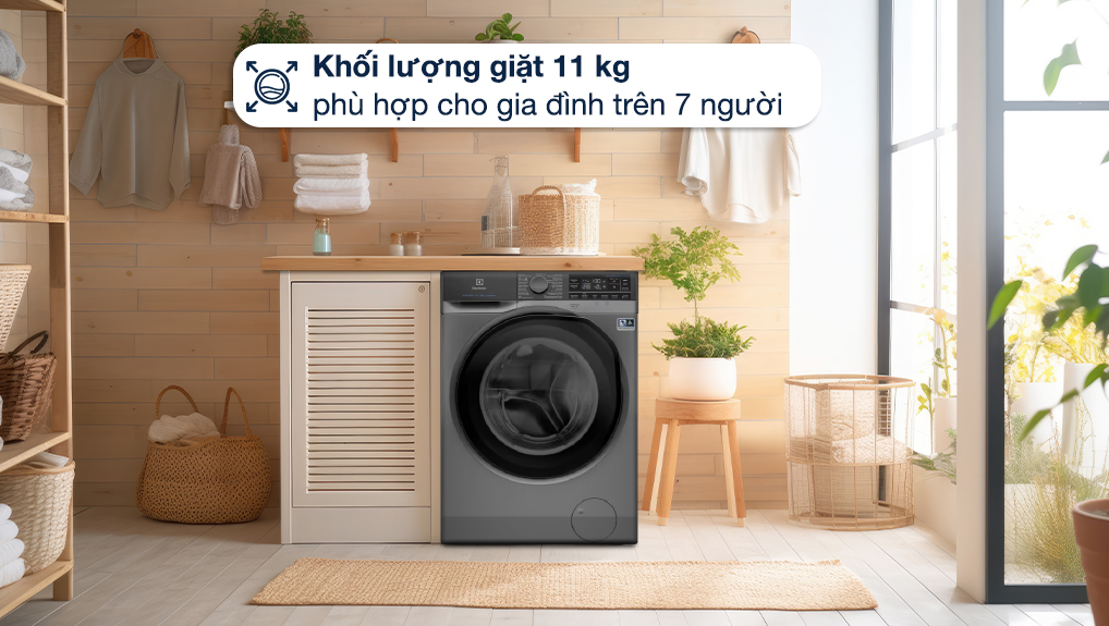 Máy giặt Electrolux EWF1141SESA - Khối lượng giặt