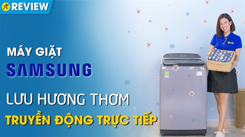 Máy giặt Samsung Inverter 8.5 kg WA85T5160BY/SV