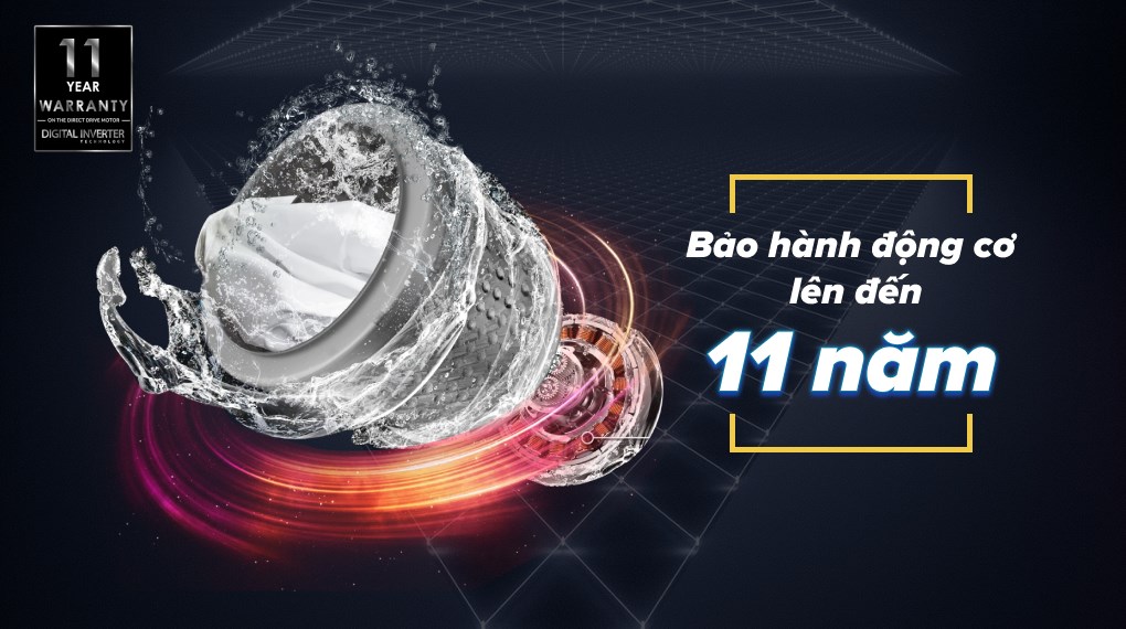 Máy giặt Samsung Inverter 8.5 kg WA85T5160BY/SV