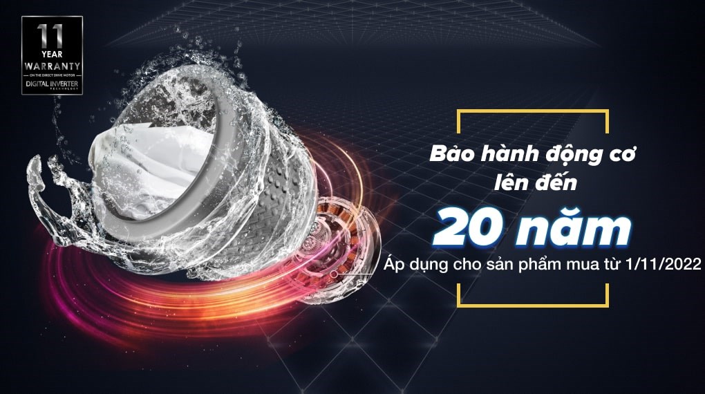 Máy giặt Samsung Inverter 10 kg WA10T5260BY/SV