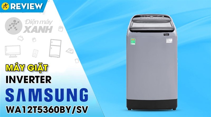 Máy giặt Samsung Inverter 12 kg WA12T5360BY/SV