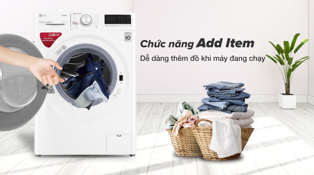 Máy giặt LG AI DD Inverter 8.5 kg FV1408S4W