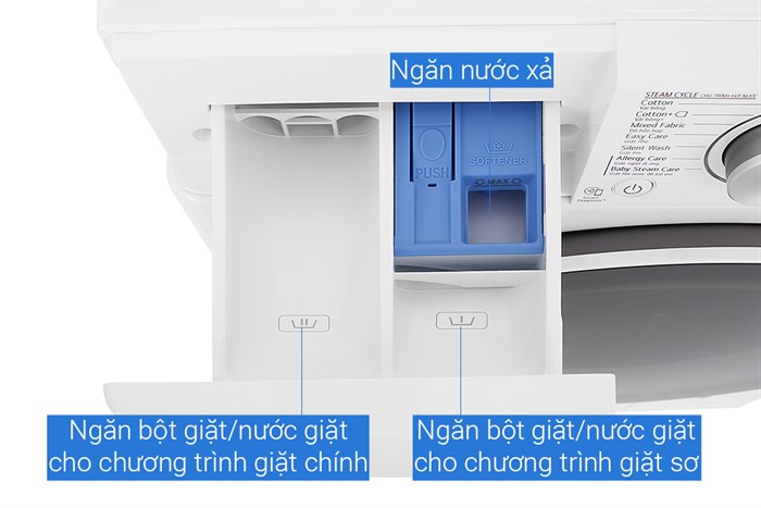 Máy giặt LG AI DD Inverter 8.5 kg FV1408S4W Màu Trắng