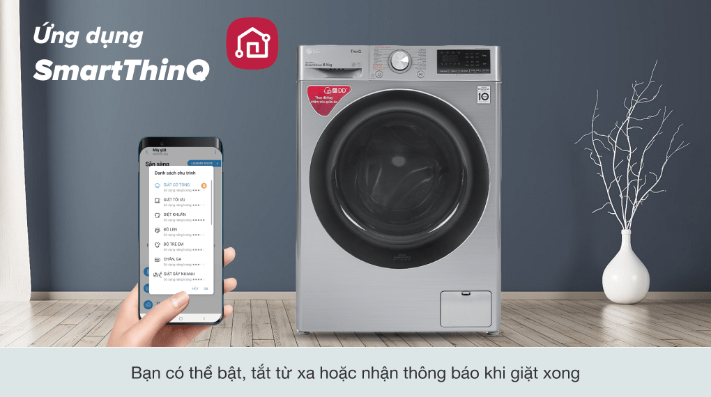 Máy giặt LG AI DD Inverter 8.5 kg FV1408S4V