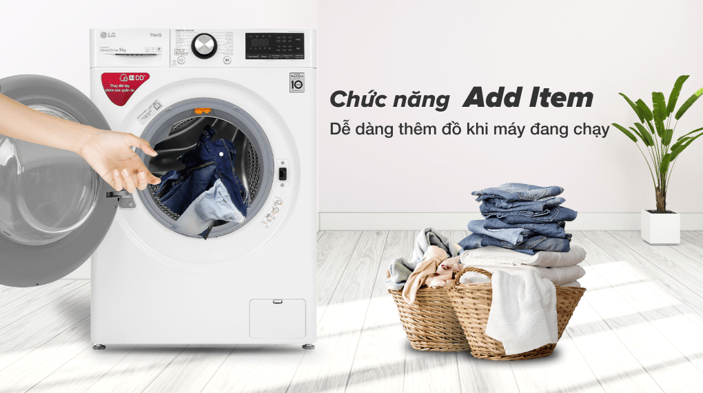 Máy giặt LG Inverter 9 kg FV1409S2W