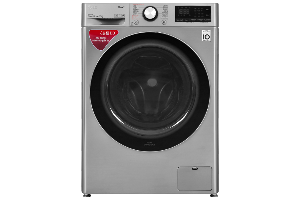 Máy giặt LG AI DD Inverter 9 kg FV1409S2V Màu Xám