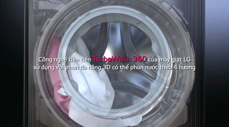 Máy giặt LG Inverter 9 kg FV1409S2V - TuborWash 360