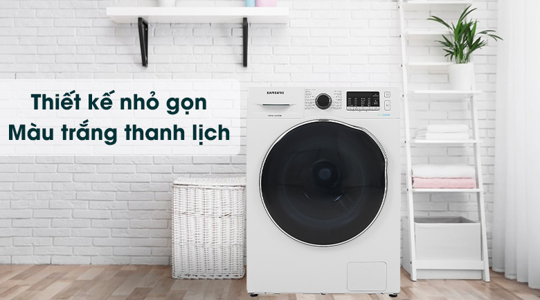 Máy giặt sấy Samsung Inverter giặt 9.5 kg - sấy 6 kg WD95J5410AW/SV