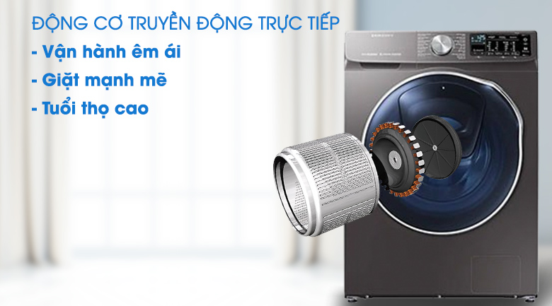 Máy giặt sấy Samsung AddWash Inverter 10.5 kg WD10N64FR2X/SV - Truyền động trực tiếp