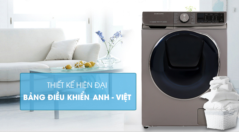Máy giặt sấy Samsung AddWash Inverter 10.5 kg WD10N64FR2X/SV - Thiết kế