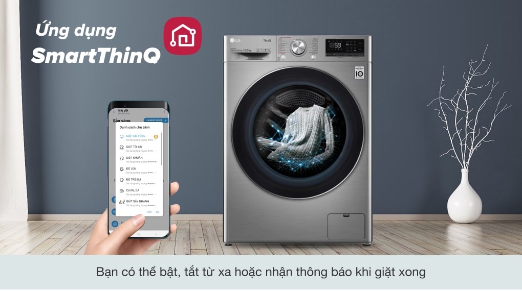 Máy giặt LG Inverter 10.5 kg FV1450S3V