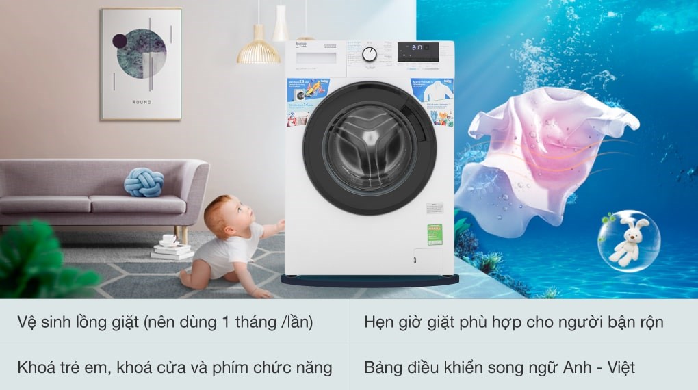 Máy giặt Beko Inverter 10 kg WCV10612XB0ST