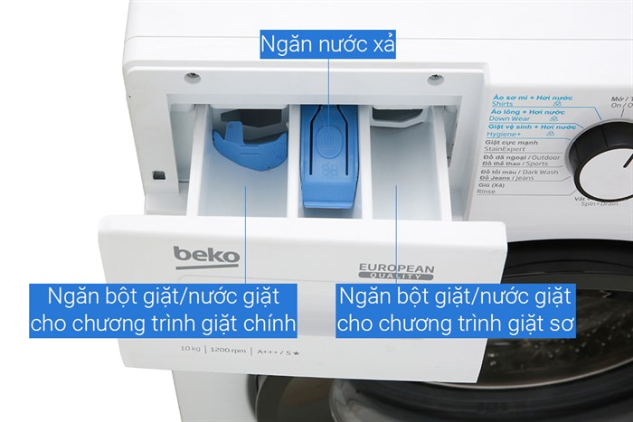 Máy giặt Beko Inverter 10 kg WCV10612XB0ST Màu Trắng