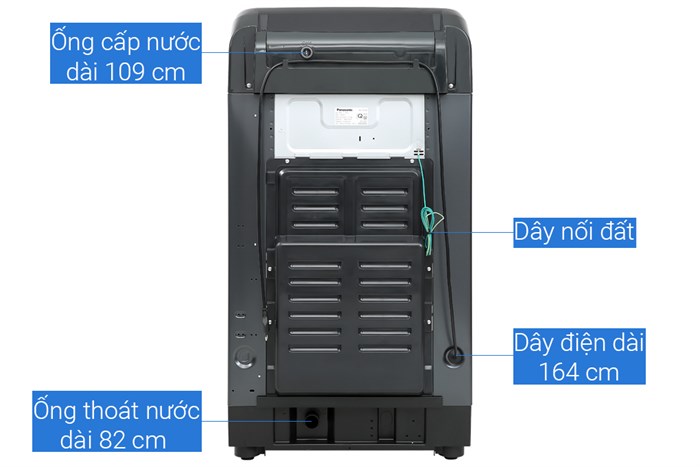 Máy giặt Panasonic Inverter 9.5 Kg NA-FD95V1BRV Màu Đen - Bạc