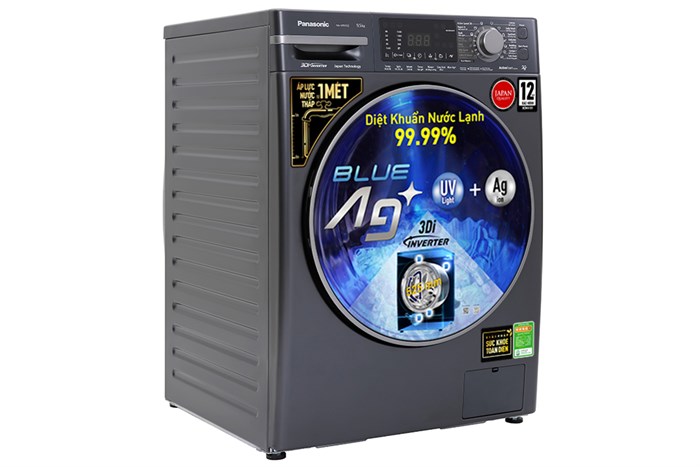 Máy giặt Panasonic Inverter 9.5 Kg NA-V95FX2BVT Màu Đen - Bạc