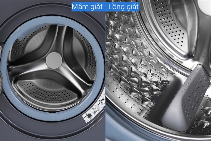 Máy giặt Panasonic Inverter 9.5 Kg NA-V95FX2BVT Màu Đen - Bạc